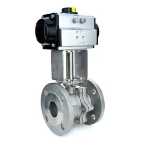 Flanged Pneumatic Actuated Ball Valves