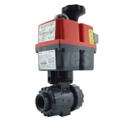 Electric Actuated Durapipe VKD PVC Ball Valve - with J+J Actuator