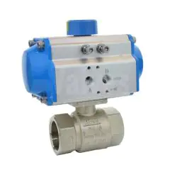 Economy Brass Ball Valve With Pneumatic Actuator