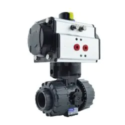 Pneumatic Actuated Durapipe VKD PVC Ball Valve - with HP Actuator