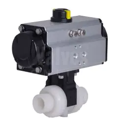 CEPEX Extreme Pneumatically Actuated Ball Valve PVDF Body