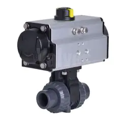 Pneumatic Actuated CEPEX Extreme PVC-U Ball Valve