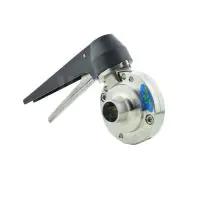 Hygienic Plain Weld End Butterfly Valve - 1