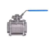 3 Piece Full Bore Direct Mount Ball Valve with TFM1600 seats - 1