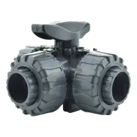 Durapipe TKD 3 Way PVC Imperial Solvent Socket Ball Valve - 1