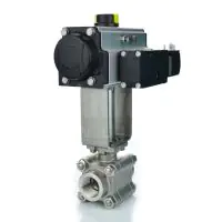 Air Operated Steam Duty Screwed Ball Valve - 4