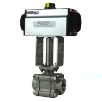Air Operated Steam Duty Screwed Ball Valve - 0