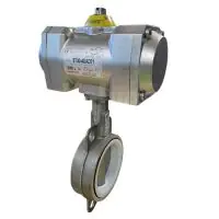 All Stainless Steel Pneumatic Actuated Butterfly Valve - 0