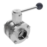 Bardiani Wafer 4 Plain End Hygienic Butterfly Valve - 1
