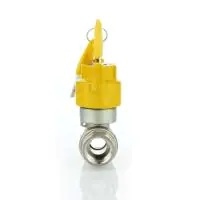Brass Ball Valve Locking Butterfly Handle - 2