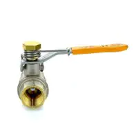 Brass Ball Valve with Spring Close Lever - 1