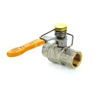 Brass Ball Valve with Spring Close Lever - 2