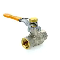 Brass Ball Valve with Spring Close Lever - 3