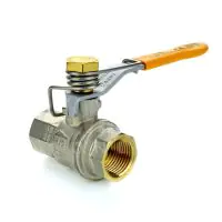 Brass Ball Valve with Spring Close Lever - 0