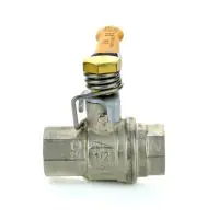 Brass Ball Valve with Spring Close Lever - 4
