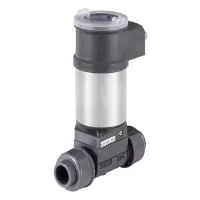 Burkert Type 8036 Inline PVC Flowmeter with Paddle Wheel - 0