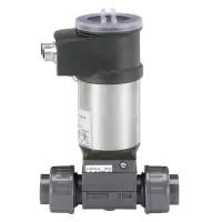 Burkert Type 8036 Inline PVC Flowmeter with Paddle Wheel - 1