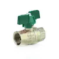 Butterfly Handle Heavy Pattern Economy Brass Ball Valve - 3
