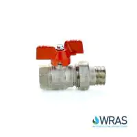 Brass Ball Valve Male Union End Butterfly Handle - 1