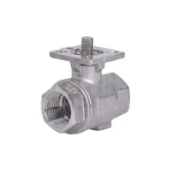 2 Piece Direct Mount Stainless Steel Ball Valve - 0