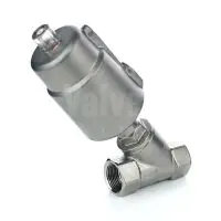 Economy Angle Seat Piston Valve with Pneumatic Actuator - 3