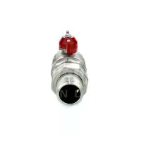 Brass Angle Pattern Ball Valve Male Union End - 2