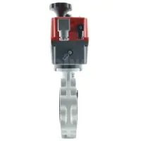 Electric Actuated Durapipe FK Butterfly Valve - PVC Disc - J+J Actuator - 2
