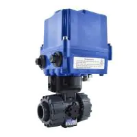 Electric Actuated Durapipe VKD PVC Ball Valve - with HQ004 Actuator - 0