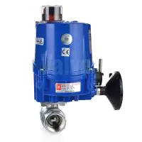 Electric Actuated Screwed 2 Way Brass Ball Valve - WRAS Approved - 2