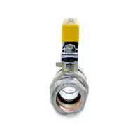 Gas Approved Compression End Brass Ball Valve - 1