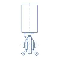Inoxpa 6400 Hygienic CIP Ball Valve with Pneumatic Actuator - 1