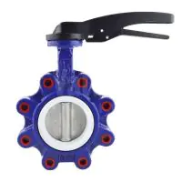 Ductile Iron Lugged Butterfly Valve - PTFE Liner - 2