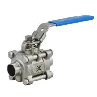 Mars Ball Valve Series 50SN 3 Piece Hygienic Manual Only OD Weld End - 1