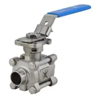 Mars Ball Valve Series 77SN 3 Piece Hygienic OD Weld End - 1