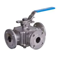Mars 3 Way Series 33 PN16 & ANSI 150 Ball Valve - 1