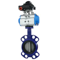 Economy Pneumatic Actuated NBR Lined Wafer Pattern Butterfly Valve - 3