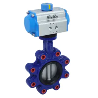 Pneumatic Actuated Economy Lugged Pattern Butterfly Valve - WRAS Approved - 0