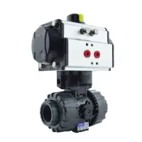 Pneumatic Actuated Durapipe VKD PVC Ball Valve - with HP Actuator - 0