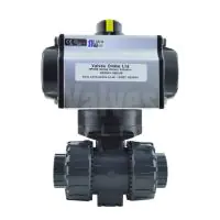 Pneumatic Actuated Durapipe VKD PVC Ball Valve - with HP Actuator - 2