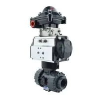 Pneumatic Actuated Durapipe VKD PVC Ball Valve - with HP Actuator - 4