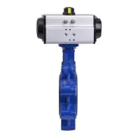 Pneumatic Actuated Lugged PN16 Butterfly Valve - FKM Lined - 2