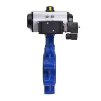 Pneumatic Actuated Lugged PN16 Butterfly Valve - FKM Lined - 3