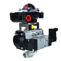 Pneumatic Actuated Economy Screwed 2 Way Brass Ball Valve - 5