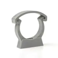 PP Metric Pipe Bracket with Safety Clip - 0