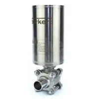 Stainless Steel Pneumatic Actuated Sanitary Ball Valve - 2