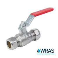 Brass Ball Valve Compression End with Lever - 0