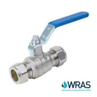 Brass Ball Valve Compression End with Lever - 1
