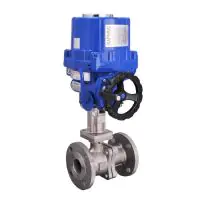 Electric Actuated High Temperature Flanged Ball Valve - 1