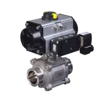 Pneumatic Actuated Series 77SN Hygienic Ball Valve - 1