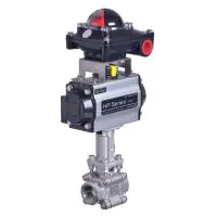 Pneumatic Actuated High Temperature Screwed Ball Valve - 2